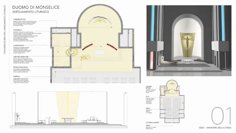 Pangea progetti concorso duomo monselice 2