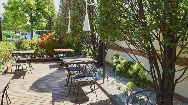 Pangea progetti giardino ristorante corte ciliegi 16