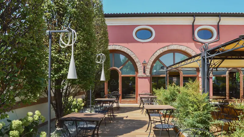 Pangea progetti giardino ristorante corte ciliegi 17